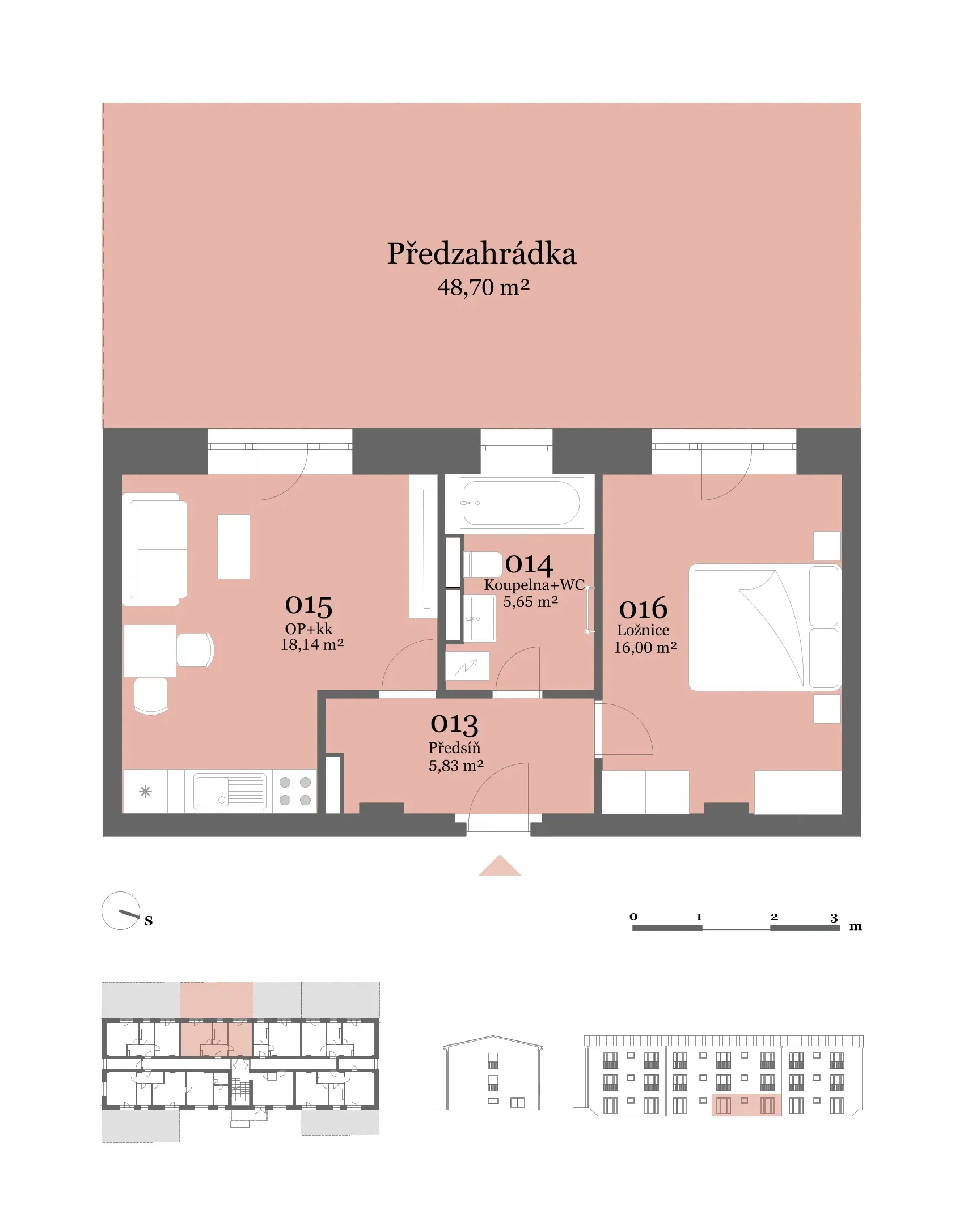 Půdorys jednotky SO 06 – 6.3