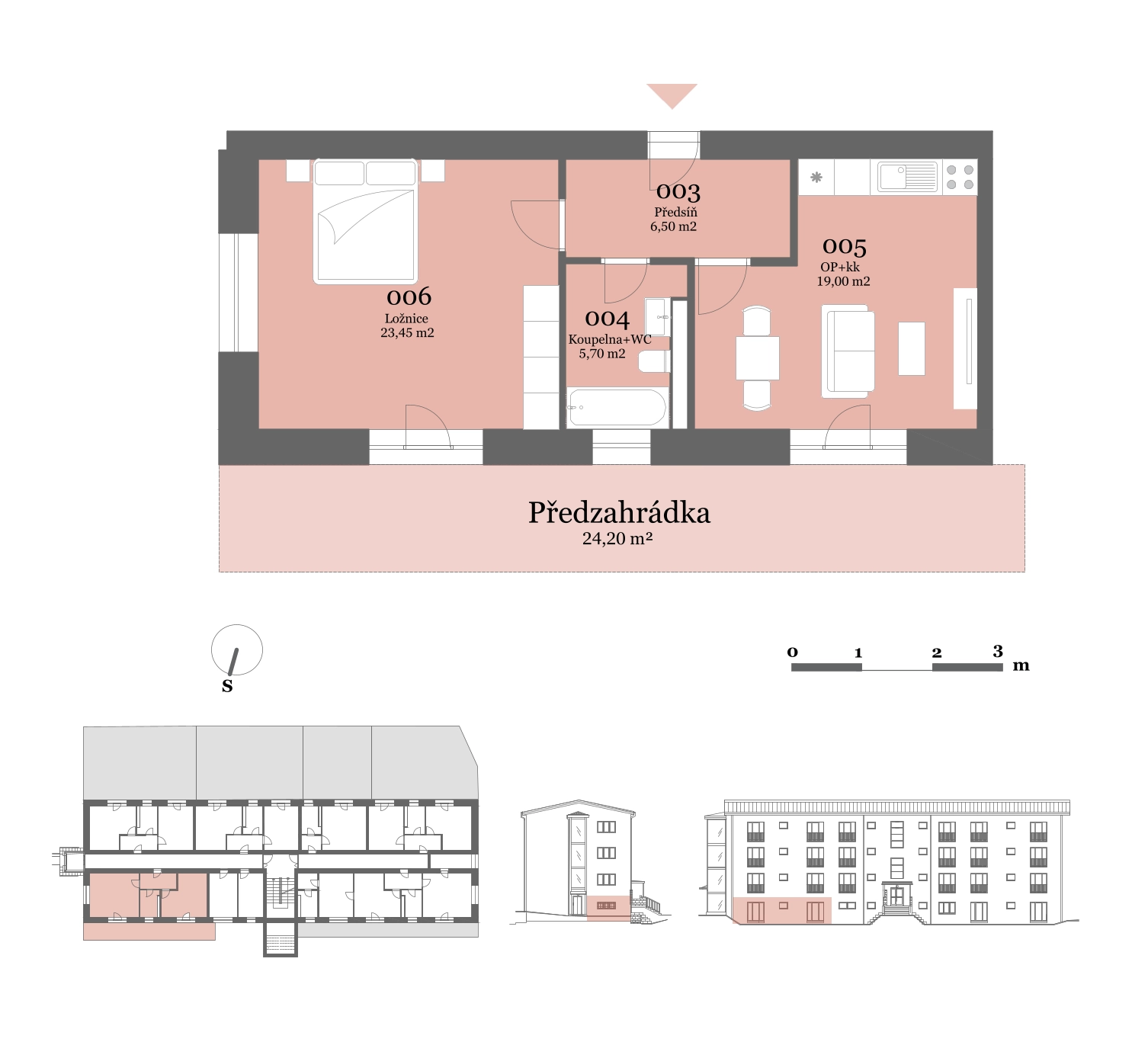 Půdorys jednotky SO 12 – 12.1